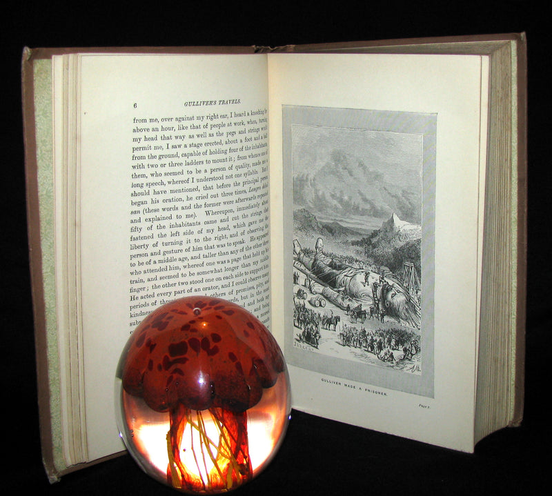 1896 Rare Victorian Book - Gulliver's Travels Into Several Remote Nations of the World