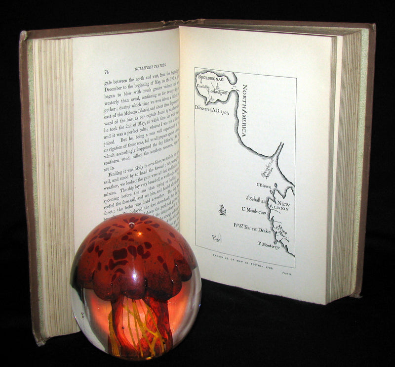 1896 Rare Victorian Book - Gulliver's Travels Into Several Remote Nations of the World