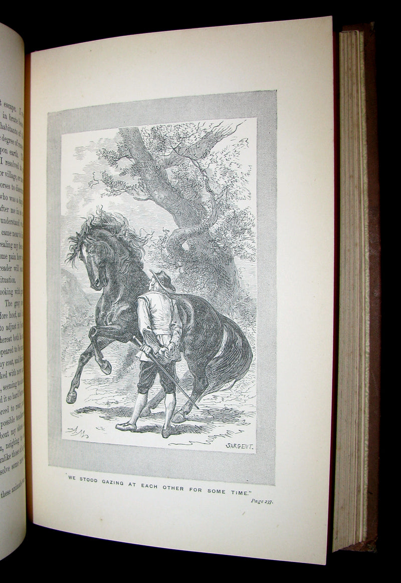 1896 Rare Victorian Book - Gulliver's Travels Into Several Remote Nations of the World