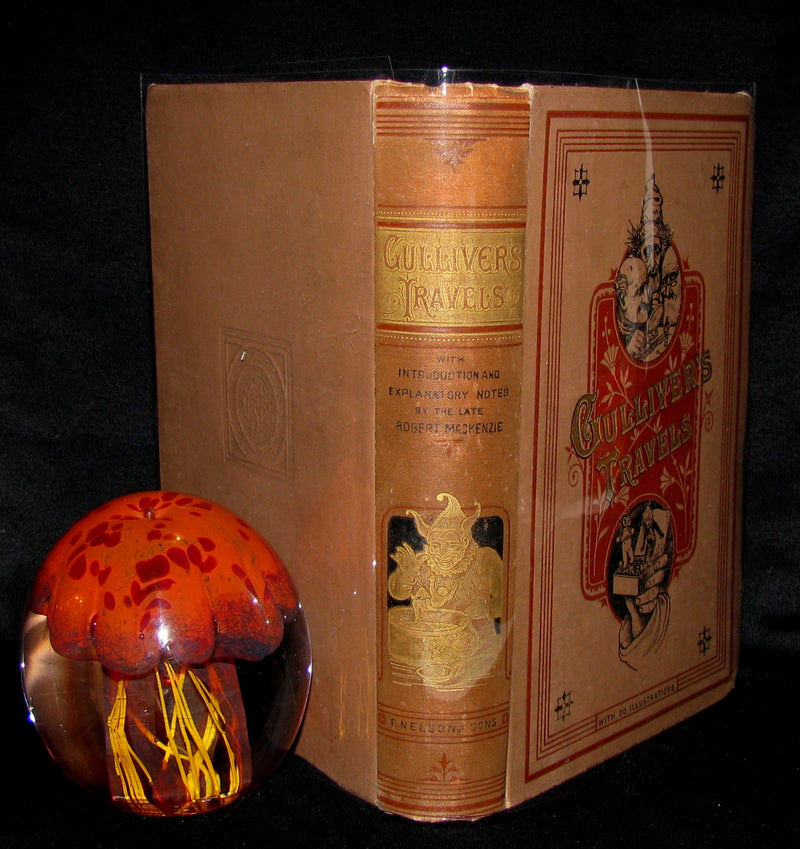 1896 Rare Victorian Book - Gulliver's Travels Into Several Remote Nations of the World