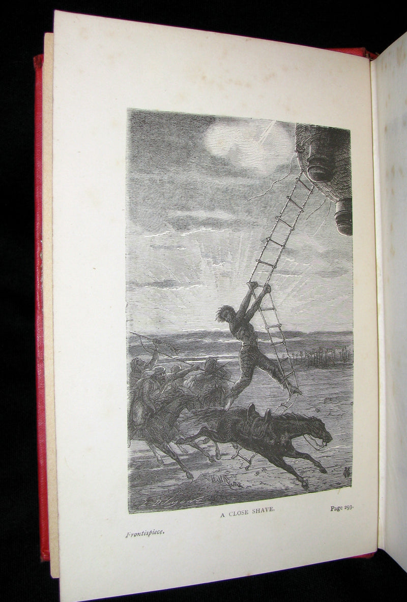 1899 Rare Victorian Book - JULES VERNE Five Weeks in a Balloon.