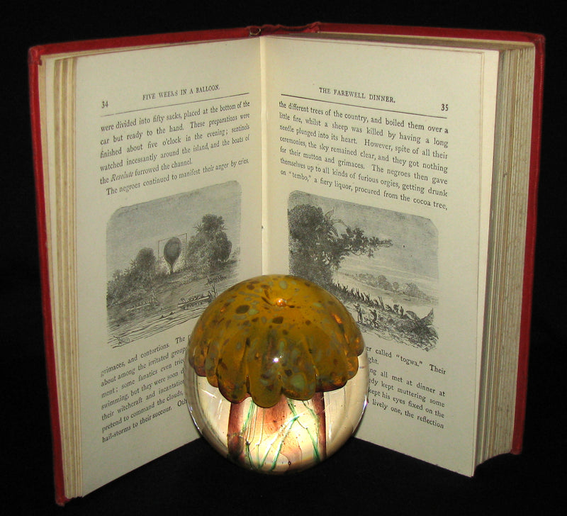 1899 Rare Victorian Book - JULES VERNE Five Weeks in a Balloon.