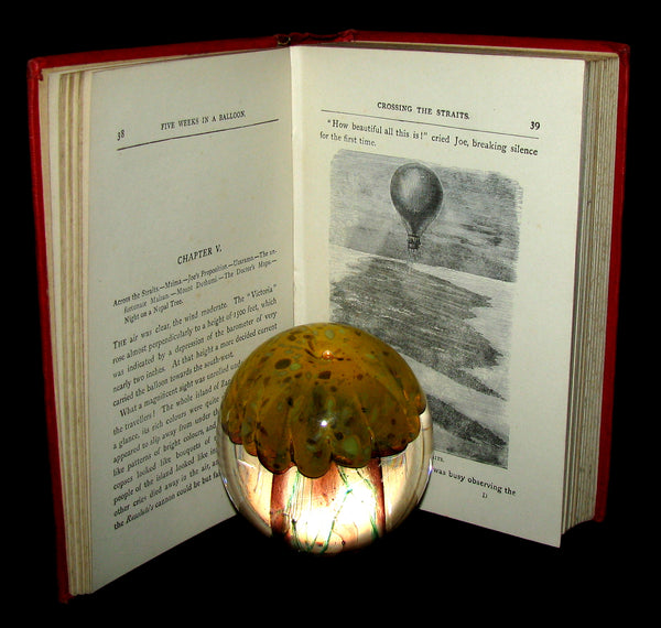 1899 Rare Victorian Book - JULES VERNE Five Weeks in a Balloon.