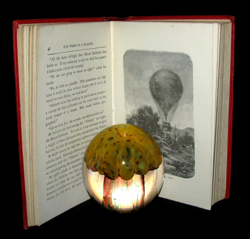 1899 Rare Victorian Book - JULES VERNE Five Weeks in a Balloon.