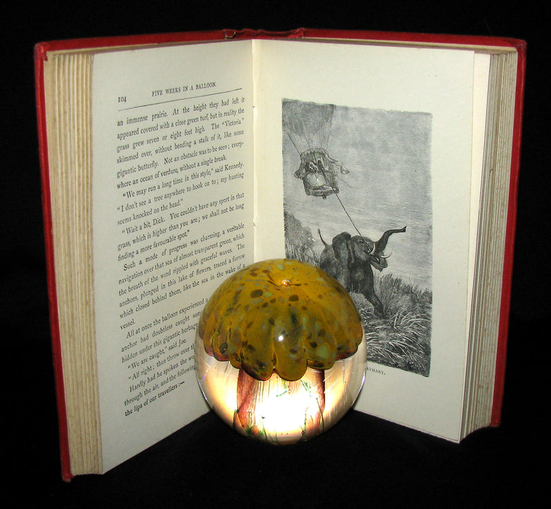 1899 Rare Victorian Book - JULES VERNE Five Weeks in a Balloon.