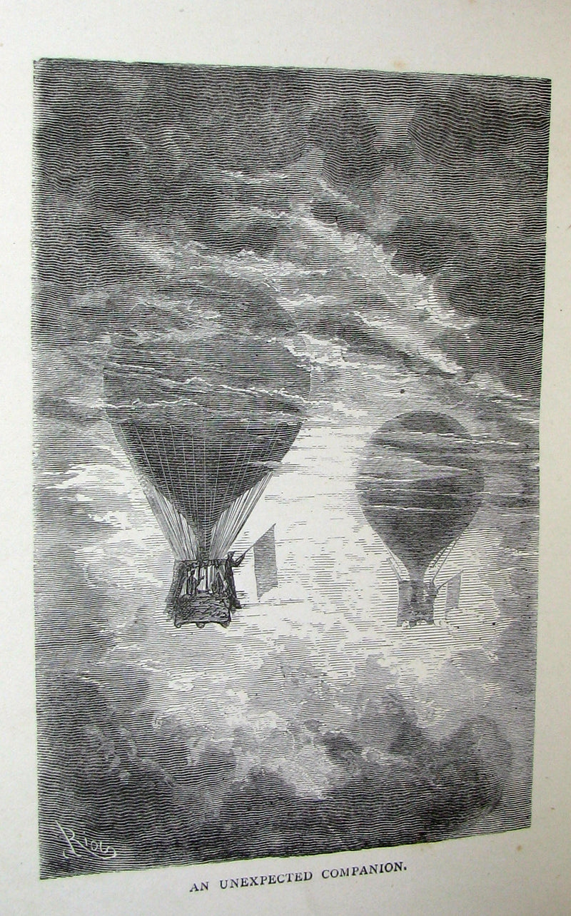 1899 Rare Victorian Book - JULES VERNE Five Weeks in a Balloon.