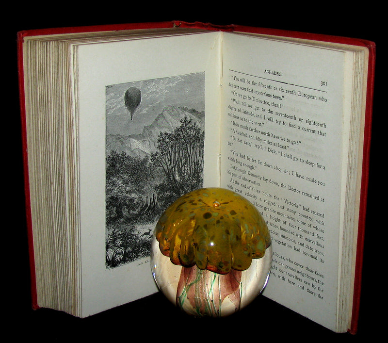 1899 Rare Victorian Book - JULES VERNE Five Weeks in a Balloon.