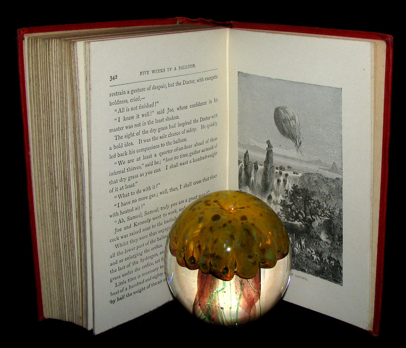 1899 Rare Victorian Book - JULES VERNE Five Weeks in a Balloon.