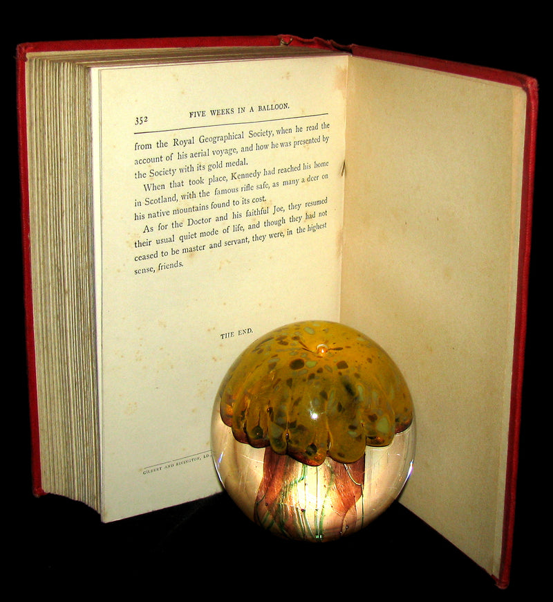 1899 Rare Victorian Book - JULES VERNE Five Weeks in a Balloon.