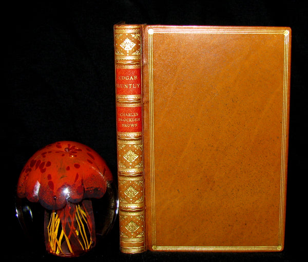 1835 Gothic Book - EDGAR HUNTLY OR THE SLEEP WALKER. Fine binding by Zaehnsdorf.