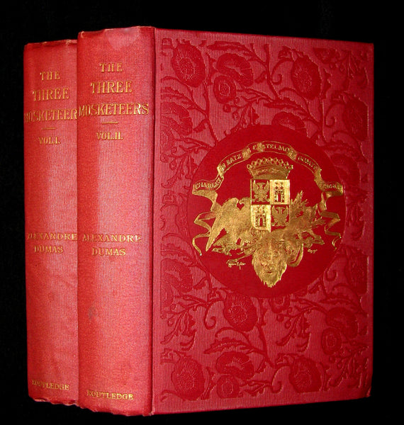 1895 Rare Book set - The Three Musketeers by Alexandre Dumas