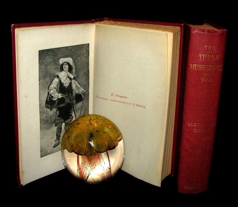 1895 Rare Book set - The Three Musketeers by Alexandre Dumas