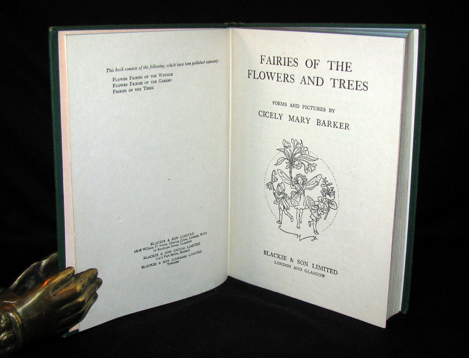 1950 Cicely Mary Barker First Edition - FAIRIES OF THE FLOWERS AND TREES