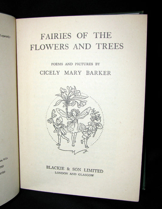 1950 Cicely Mary Barker First Edition - FAIRIES OF THE FLOWERS AND TREES