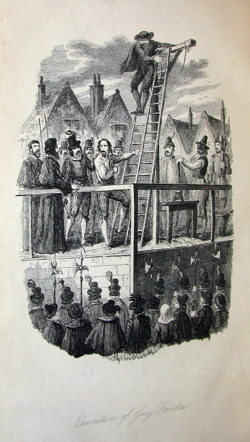 1840's Rare Book - Guy Fawkes, or the Gunpowder Treason illustrated by CRUIKSHANK