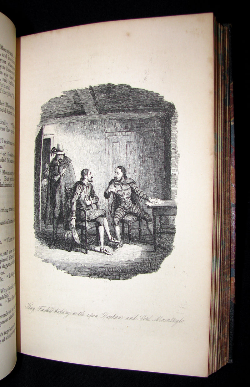 1840's Rare Book - Guy Fawkes, or the Gunpowder Treason illustrated by CRUIKSHANK