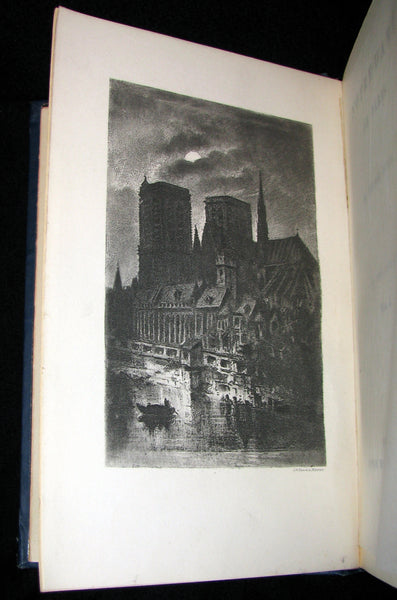 1892 Rare Victorian Book set - The Hunchback of Notre-Dame by Victor Hugo. Gothic.