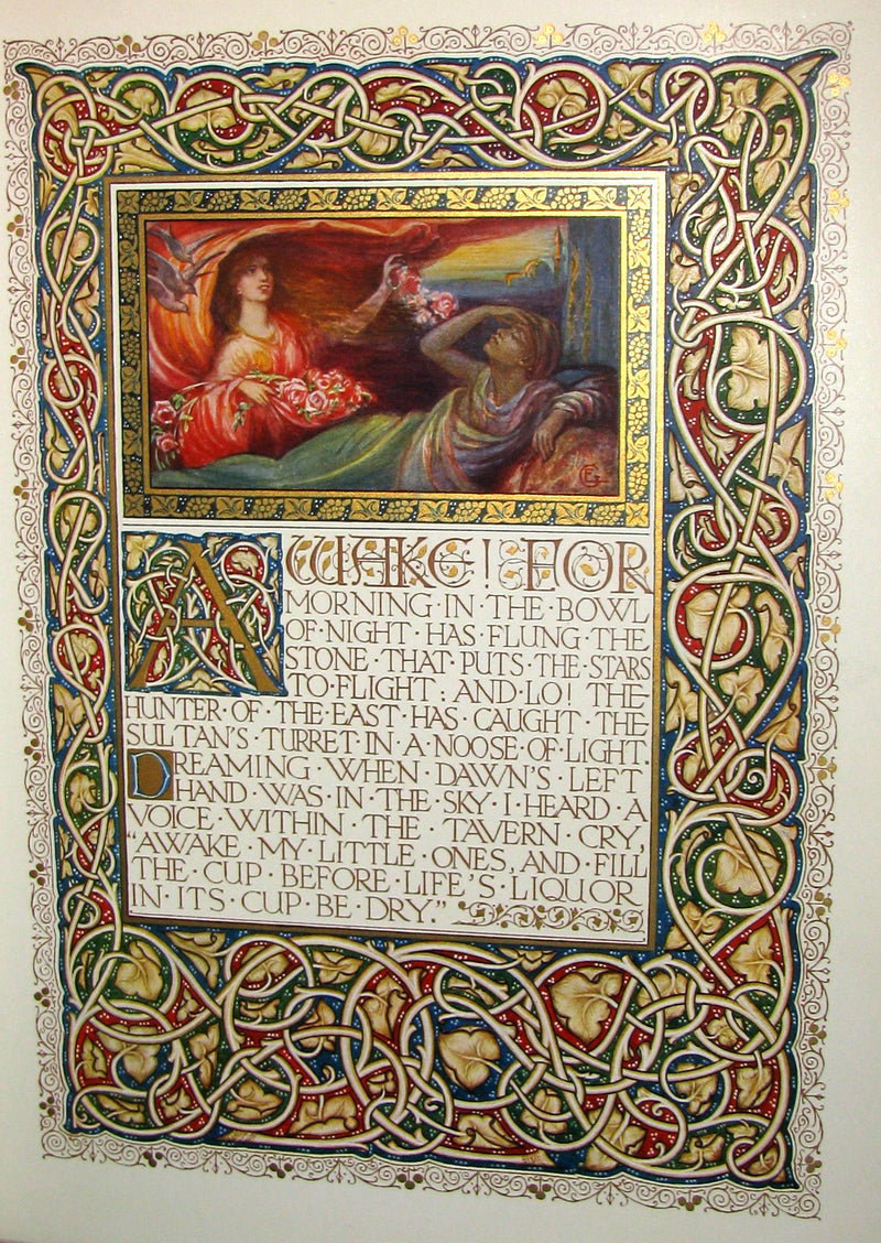 1910 First Edition - Rubaiyat of Omar Khayyam Illuminated by Sangorski and Sutcliffe.