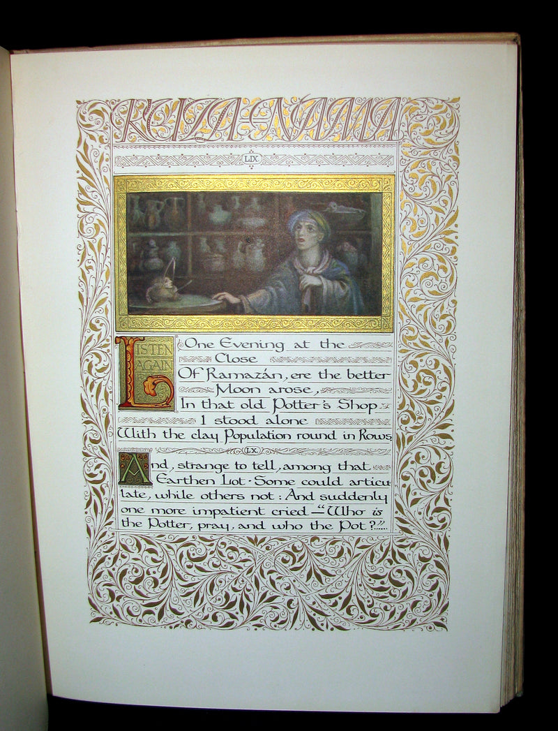 1910 First Edition - Rubaiyat of Omar Khayyam Illuminated by Sangorski and Sutcliffe.
