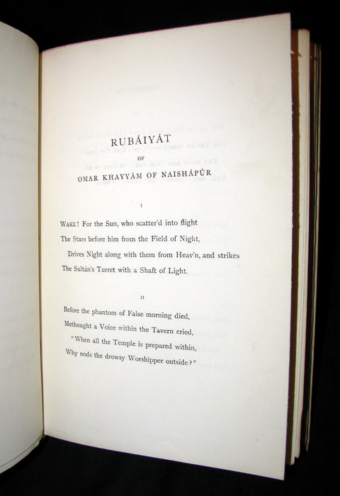 1899 Rare Book - Rubaiyat of Omar Khayyam Astronomer-Poet