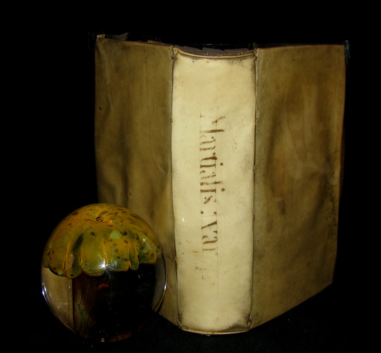 1656 Rare Latin vellum Book - MARTIAL's Epigrams - M. Valerii Martialis Epigrammata