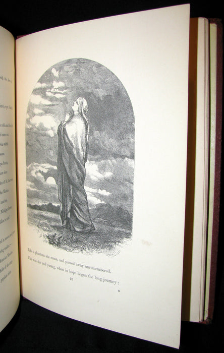 1856 Rare Victorian Book - Evangeline  A tale of Acadie by Henry Wadsworth Longfellow.