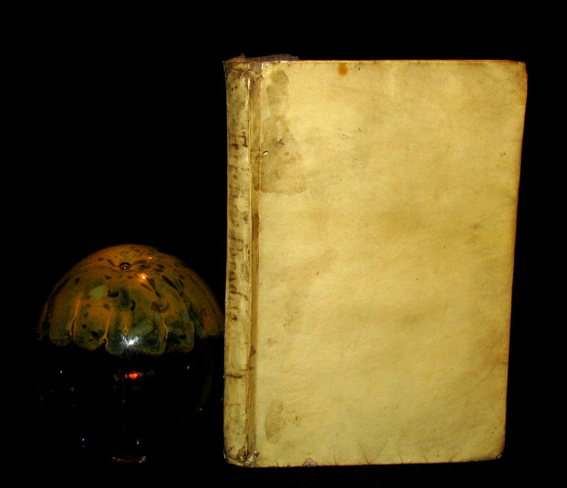 1691 First Ed. Scarce Italian Vellum Book - Del terrestre Paradiso di Bonedetto Menzini
