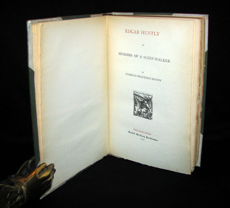 1887 Gothic Book - EDGAR HUNTLY OR THE SLEEP WALKER. #123/500 Limited Edition.