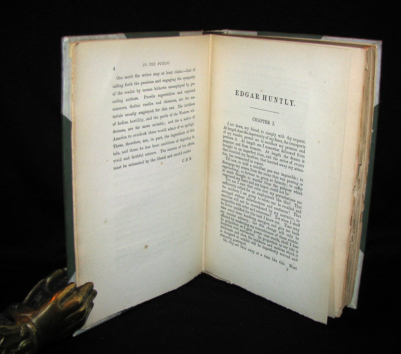 1887 Gothic Book - EDGAR HUNTLY OR THE SLEEP WALKER. #123/500 Limited Edition.