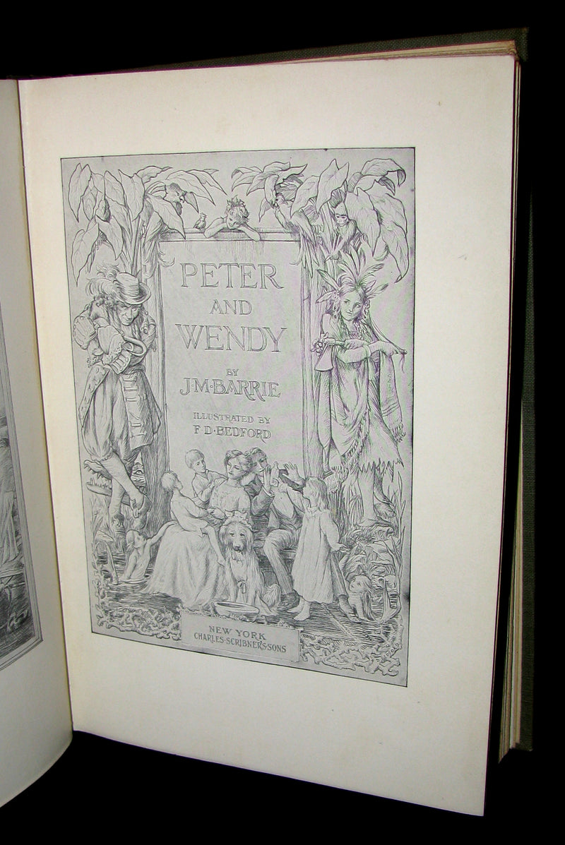 1911 Rare Book  - Peter Pan First Edition - Peter and Wendy by James Matthew Barrie