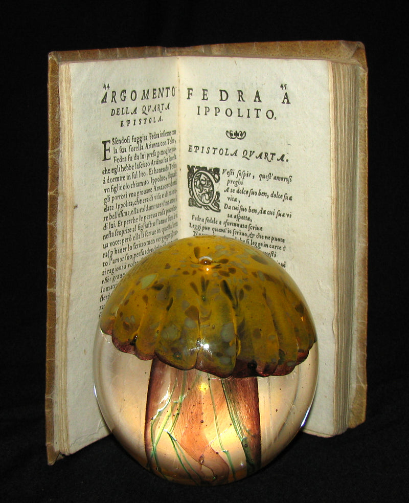 1599 Scarce Italian Vellum Book - EPISTOLE D'OVIDIO - Ovid's Letters