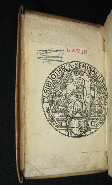 1655 Rare Latin Vellum Book - Io. Barclaii ARGENIS. Editio novissima. Elzevir.