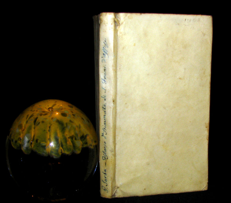 1680 Scarce Italian Vellum Jesuit Book - Panegyric on the Stigmata of St. Francis of Assisi