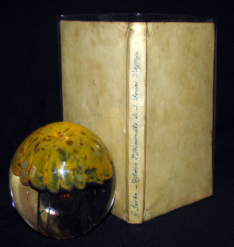 1680 Scarce Italian Vellum Jesuit Book - Panegyric on the Stigmata of St. Francis of Assisi