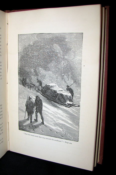 1874 Rare Book - Jules Verne - At The North Pole, or The Adventures of Captain Hatteras.