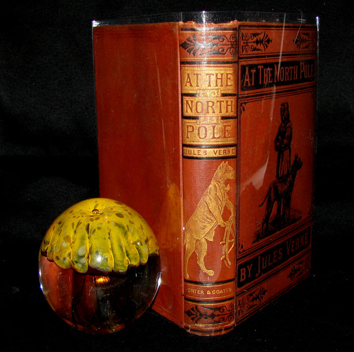 1874 Rare Book - Jules Verne - At The North Pole, or The Adventures of Captain Hatteras.