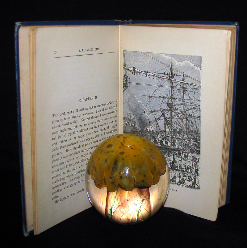 1895 Rare Edition of Jules Verne 's Book - A Floating City and the Blockade Runners