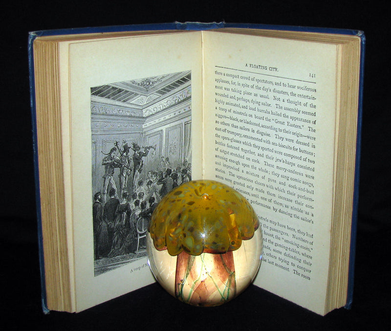 1895 Rare Edition of Jules Verne 's Book - A Floating City and the Blockade Runners