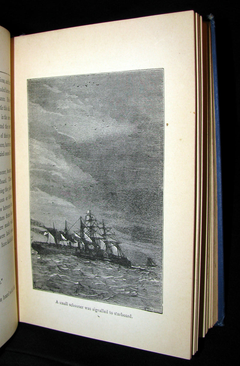 1895 Rare Edition of Jules Verne 's Book - A Floating City and the Blockade Runners