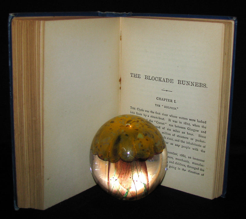 1895 Rare Edition of Jules Verne 's Book - A Floating City and the Blockade Runners