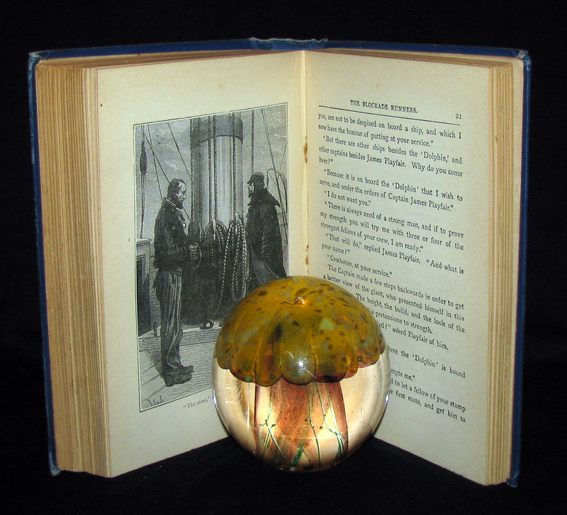 1895 Rare Edition of Jules Verne 's Book - A Floating City and the Blockade Runners