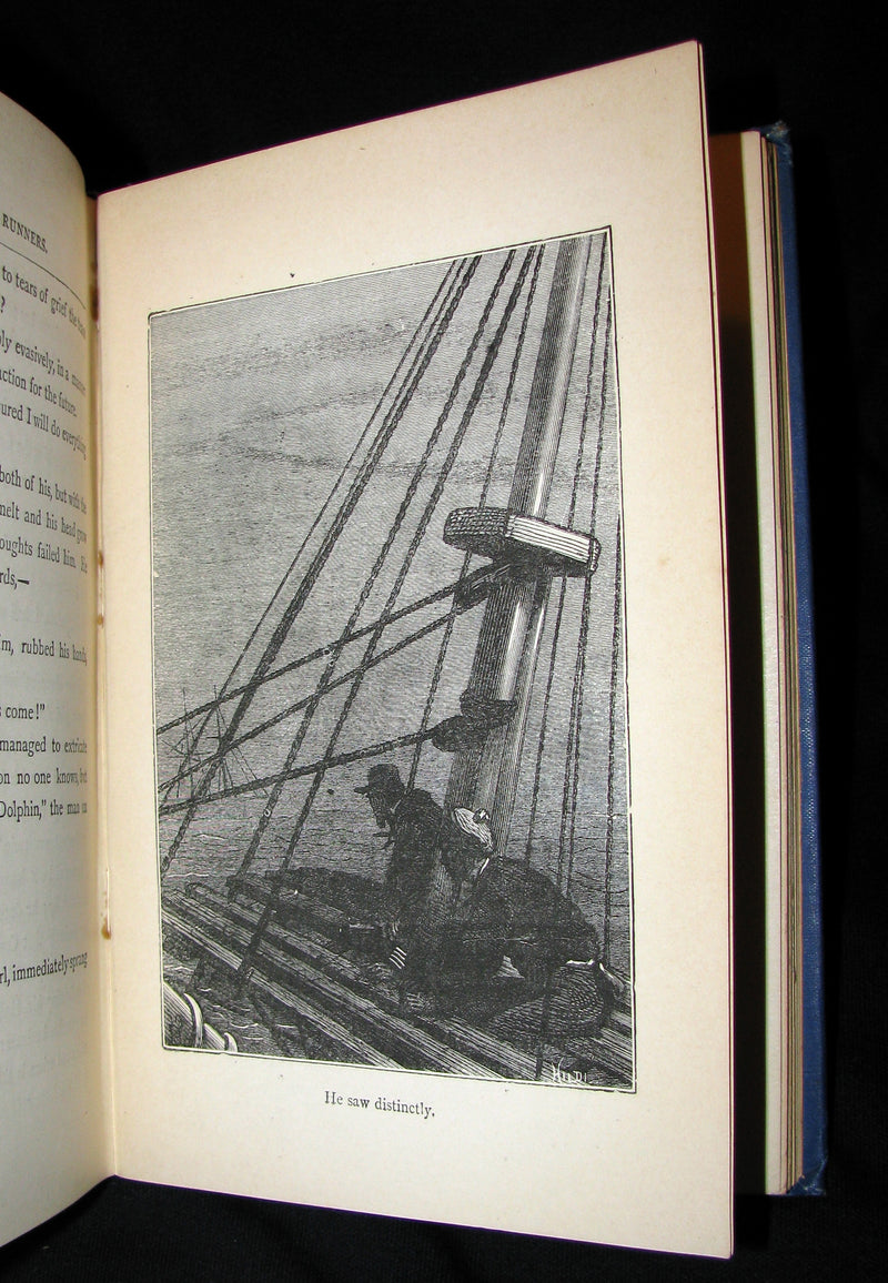 1895 Rare Edition of Jules Verne 's Book - A Floating City and the Blockade Runners