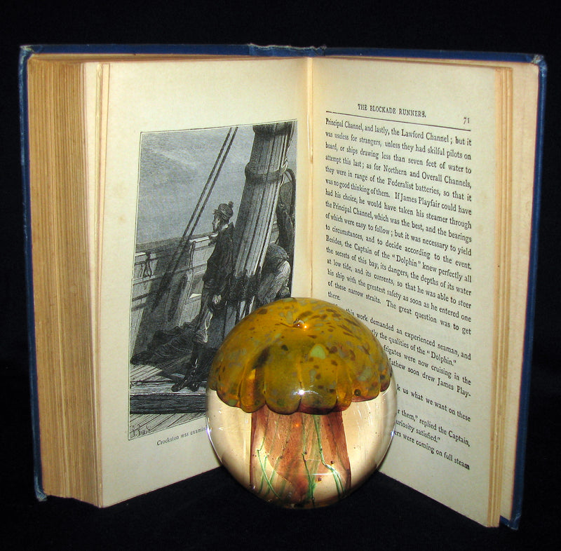 1895 Rare Edition of Jules Verne 's Book - A Floating City and the Blockade Runners