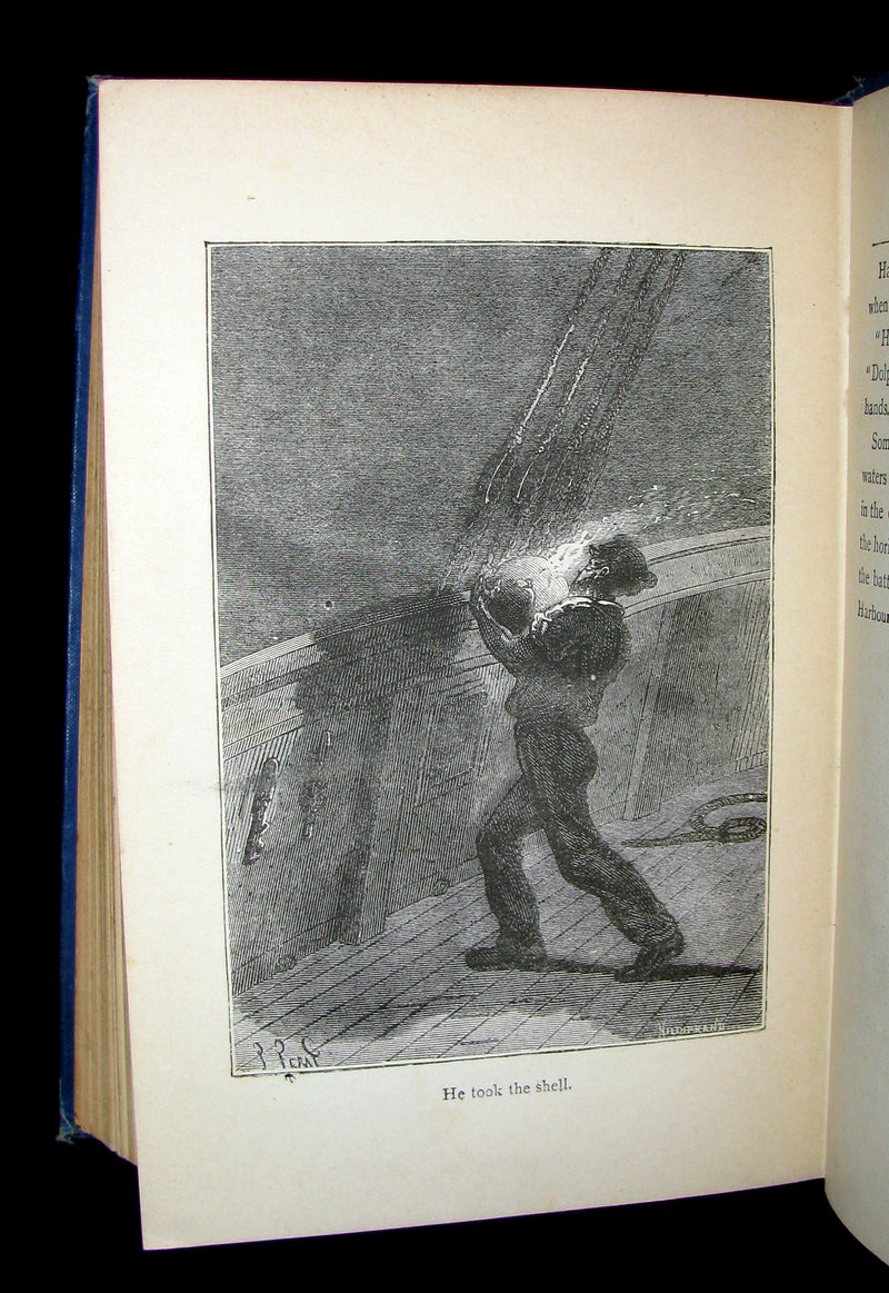 1895 Rare Edition of Jules Verne 's Book - A Floating City and the Blockade Runners