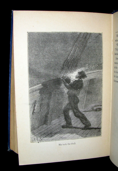 1895 Rare Edition of Jules Verne 's Book - A Floating City and the Blockade Runners