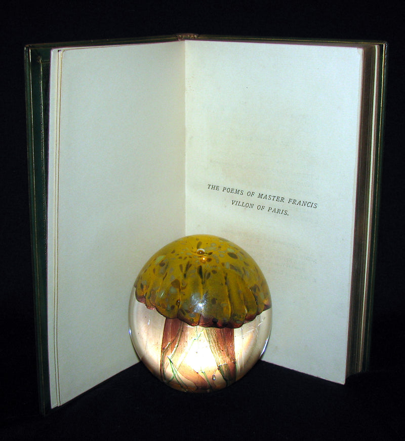 1881 Rare Book - Middle Ages Poems of Francois Villon bound by Sangorski and Sutcliffe