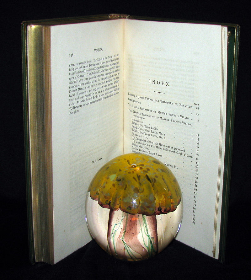 1881 Rare Book - Middle Ages Poems of Francois Villon bound by Sangorski and Sutcliffe