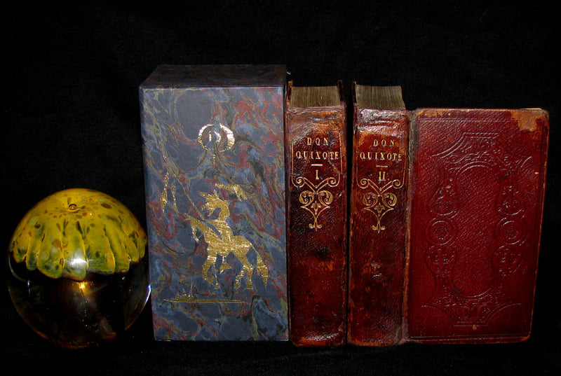 1818 Rare Book set ~ The History and Adventures of the Renowned Don Quixote (2 vols in slipcase)