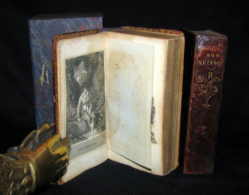 1818 Rare Book set ~ The History and Adventures of the Renowned Don Quixote (2 vols in slipcase)