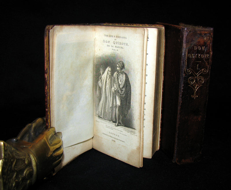 1818 Rare Book set ~ The History and Adventures of the Renowned Don Quixote (2 vols in slipcase)